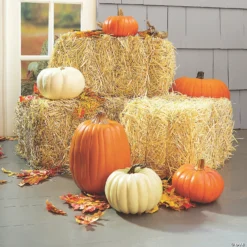 FloraCraft® Decorative Straw Hay Bale - 24" -Halloween Decorations Shop floracraft sup sup decorative straw hay bale 2413937890 a02