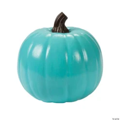 Foam Teal Pumpkin Halloween Decoration