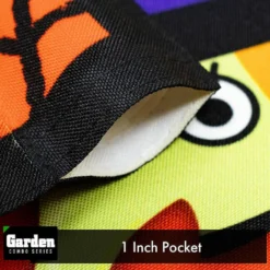 G128 - Combo Pack: Garden Flag Stand Black 36x16IN and Garden Flag Witch Bats Spiders 12x18IN -Halloween Decorations Shop g128 combo pack garden flag stand black 36x16in and garden flag witch bats spiders 12x18in14213089 a03NOWA