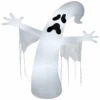 Gemmy Airblown Whimsey Ghost with Streamers Giant (C7 LED White) 12 ft Tall white