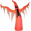 Gemmy Neon Christmas Airblown Inflatable with Black Light Orange Ghost Giant 11 ft Tall red