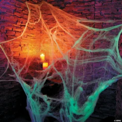 Giant Glow-in-the-Dark Spider Web Halloween Decoration -Halloween Decorations Shop giant glow in the dark spider web halloween decoration13775394 a02