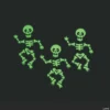 Glow-in-the-Dark Dancing Skeleton Necklaces - 12 Pc.