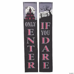 Gothic Pillar Bunting Halloween Decoration - 2 Pc.
