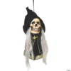 Grim Deluxe Hanging Skull Halloween Decoration