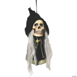 Grim Deluxe Hanging Skull Halloween Decoration
