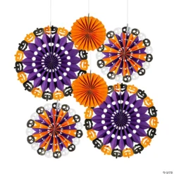 Halloween Hanging Fans - 6 Pc.