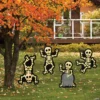 Halloween Skeleton Yard Signs - 4 Pc.