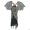 Hanging Bat with Wings Halloween Decoration