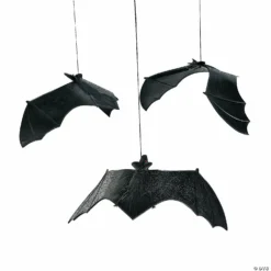 Hanging Bats Halloween Decorations - 12 Pc.