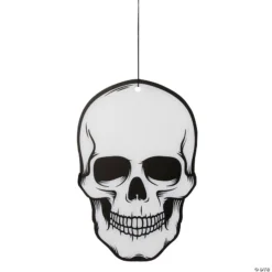Hanging Skeleton Skull Decoration - 12 Pc.