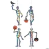 Holographic Skeleton Hanging Halloween Decorations - 10 Pc.