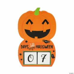 Jack-O’-Lantern Halloween Countdown Tabletop Sign -Halloween Decorations Shop jack o lantern halloween countdown tabletop sign13981324 a01