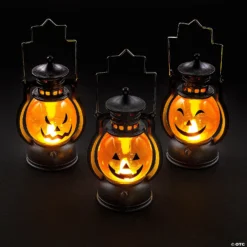Jack-O’-Lantern Light-Up Mini Lantern Halloween Decorations - 3 Pc. -Halloween Decorations Shop jack o lantern light up mini lantern halloween decorations 3 pc 14114133 a01