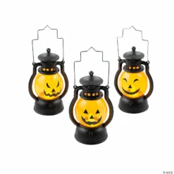 Jack-O’-Lantern Light-Up Mini Lantern Halloween Decorations - 3 Pc. -Halloween Decorations Shop jack o lantern light up mini lantern halloween decorations 3 pc 14114133 a02