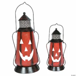 Jack-O’-Lantern Metal Lanterns Halloween Decorations -Halloween Decorations Shop jack o lantern metal lanterns halloween decorations13775137 a01