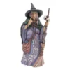 Jim Shore Heartwood Creek Witch with Broom and Skull Halloween Figurine 6009507