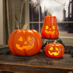 Light-Up Jack-O’-Lantern Halloween Decorations -Halloween Decorations Shop light up jack o lantern halloween decorations13981342 a02