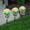 Light-Up Skull Yard Stake Halloween Decorations