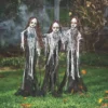 Light-Up Spooky Doll Yard Stake Halloween Decorations - 3 Pc.