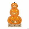 Lighted Stacked Pumpkins Tabletop Decoration