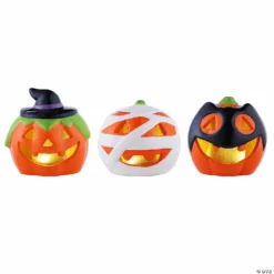 Mr. Halloween Illuminated Pumpkin Halloween Decorations - 3 Pc. -Halloween Decorations Shop mr halloween illuminated pumpkin halloween decorations 3 pc 14118653 a01