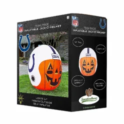 NFL Indianapolis Colts Inflatable Jack O' Helmet, 4 ft Tall, Orange -Halloween Decorations Shop nfl indianapolis colts inflatable jack o helmet 4 ft tall orange14246324 a02NOWA