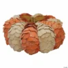 Northlight 10" Brown and Orange Autumn Harvest Tabletop Pumpkin