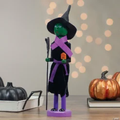 Northlight 14" Witch with Broom Halloween Nutcracker Decoration -Halloween Decorations Shop northlight 14 witch with broom halloween nutcracker decoration14111632 a01