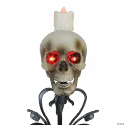 Northlight 16" Gothic Flameless Skull Halloween Candle Holder -Halloween Decorations Shop northlight 16 gothic flameless skull halloween candle holder14111645 a01