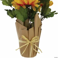 Northlight 20" Yellow Fall Harvest Artificial Mum Plant in a Pot -Halloween Decorations Shop northlight 20 yellow fall harvest artificial mum plant in a pot14111662 a02