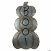 Northlight 28' Silver and Brown Metal Pumpkin Halloween Decoration