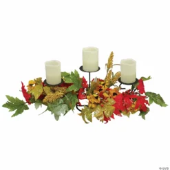 Northlight 28" Yellow Sunflower and Red Leaves Fall Harvest Candle Holder -Halloween Decorations Shop northlight 28 yellow sunflower and red leaves fall harvest candle holder14111674 a03