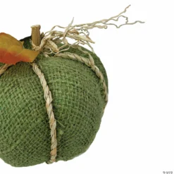 Northlight 5.5" Green Burlap Autumn Harvest Table Top Pumpkin -Halloween Decorations Shop northlight 5 5 green burlap autumn harvest table top pumpkin14111687 a03