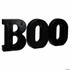 Northlight 6.5" Lighted Black and Gold BOO Halloween Marquee Sign -Halloween Decorations Shop northlight 6 5 lighted black and gold boo halloween marquee sign14111697 a04