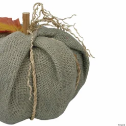 Northlight 6.75" Green Burlap Autumn Harvest Table Top Pumpkin -Halloween Decorations Shop northlight 6 75 green burlap autumn harvest table top pumpkin14111701 a02
