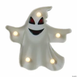 Northlight 7" LED White Ghost Halloween Marquee Decoration