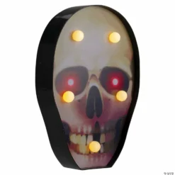 Northlight 7" Lighted Black and Red Skull Halloween Decoration -Halloween Decorations Shop northlight 7 lighted black and red skull halloween decoration14111706 a02