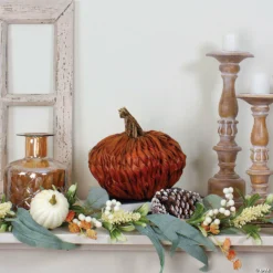 Northlight 8.5" Orange Autumn Harvest Woven Pumpkin Decoration -Halloween Decorations Shop northlight 8 5 orange autumn harvest woven pumpkin decoration14111717 a01
