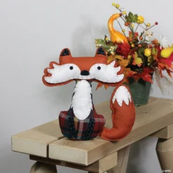 Northlight 9.5" Plush Sitting Fox Tabletop Decor -Halloween Decorations Shop northlight 9 5 plush sitting fox tabletop decor14111725 a02