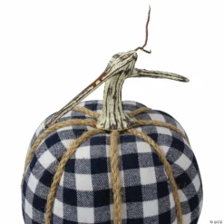 Northlight Dark Blue and White Plaid Fall Harvest Tabletop Pumpkin -Halloween Decorations Shop northlight dark blue and white plaid fall harvest tabletop pumpkin14111754 a02