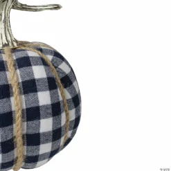 Northlight Dark Blue and White Plaid Fall Harvest Tabletop Pumpkin -Halloween Decorations Shop northlight dark blue and white plaid fall harvest tabletop pumpkin14111754 a03