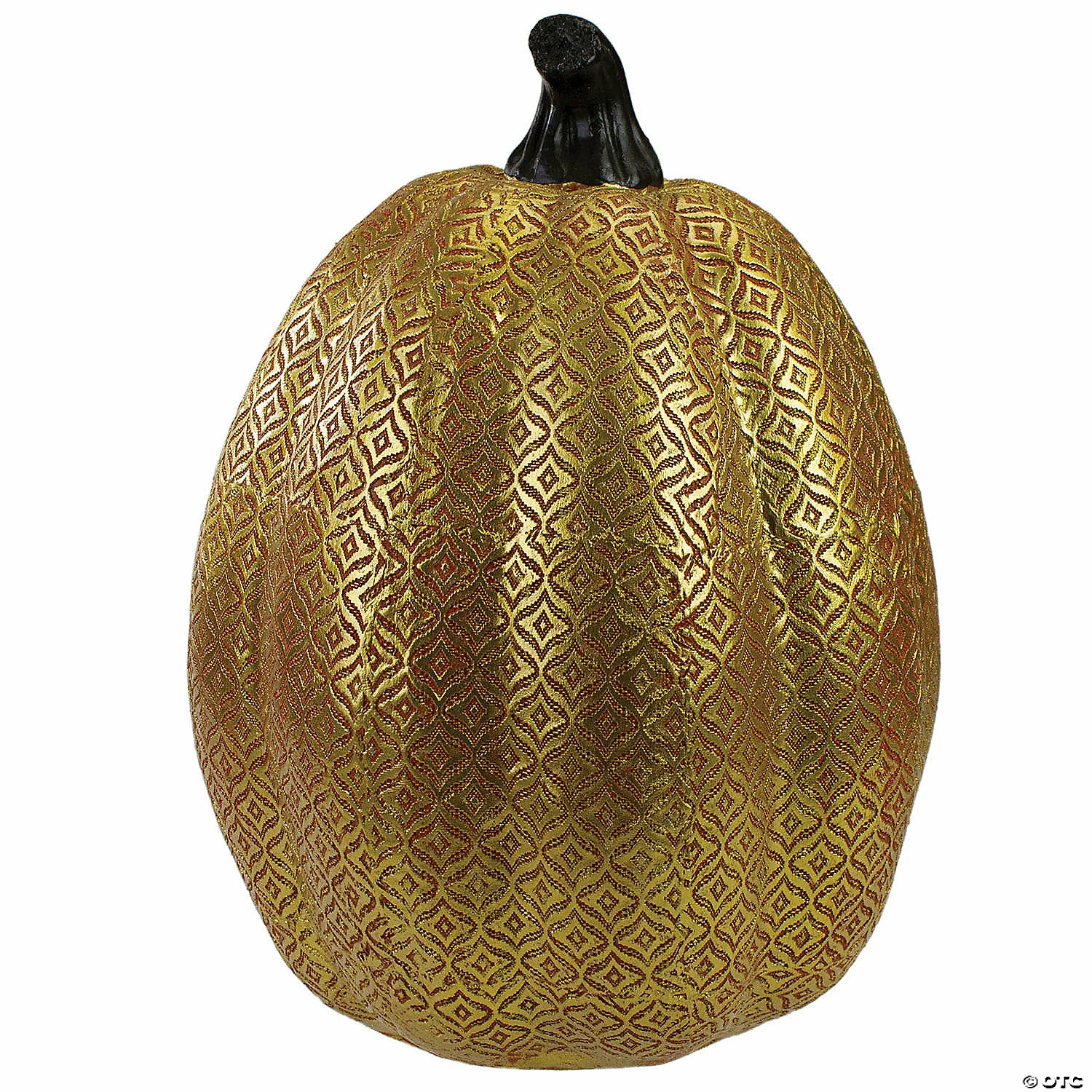 Northlight Orange and Gold Diamond Patterned Halloween Pumpkin Tabletop Decoration 4 Northlight Orange and Gold Diamond Patterned Halloween Pumpkin Tabletop Decoration - Image 4
