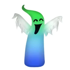 Occasions 5' Inflatable Color Changing Ghost, 5 ft Tall, White