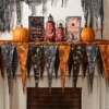 Orange & Black Indoor Halloween Decorating Kit
