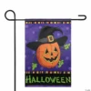 Pumpkin in a Witch Hat Outdoor Garden Flag 12.5" x 18"