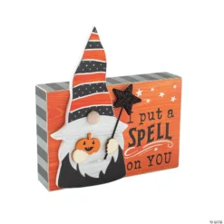 Put a Spell Gnome Wooden Block