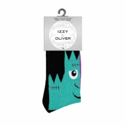 Quotes by Izzy and Oliver Halloween Cotton Frank Frankenstein Socks 1 Pair