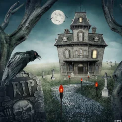 Set of 10 Orange C9 Bulb Halloween Pathway Markers - 8.75' Black Wire -Halloween Decorations Shop set of 10 orange c9 bulb halloween pathway markers 8 75 black wire14256863 a01