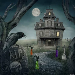 Set of 3 Striped Witch Leg Halloween Pathway Markers -Halloween Decorations Shop set of 3 striped witch leg halloween pathway markers14256880 a01